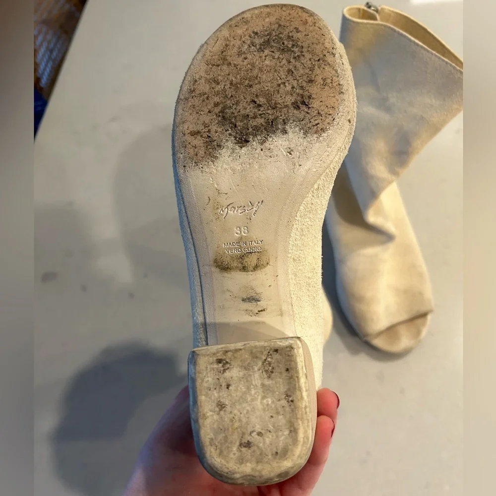 Marsell Peep Toe Heeled Boots - Picture 3 of 3